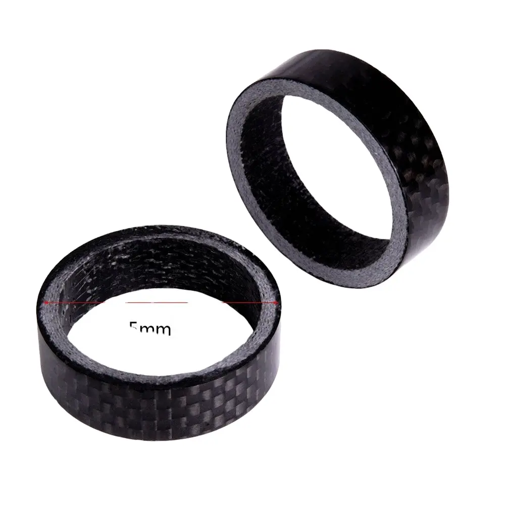 1 Stuks Duurzame Ultralichte Koolstofvezel Fietsring Mountainbike Ringen Spacer Pakking Vork Headset Onderdelen