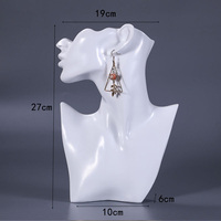 Offre Spéciale boucle d'oreille présentoir résine buste corps Mannequin bijoux affichage pour boucles d'oreilles collier pendentifs