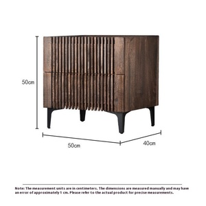 <span class=keywords><strong>Mesita</strong></span> <span class=keywords><strong>de</strong></span> <span class=keywords><strong>Noche</strong></span> <span class=keywords><strong>de</strong></span> Madera Maciza, Moderna <span class=keywords><strong>Mesita</strong></span> <span class=keywords><strong>de</strong></span> <span class=keywords><strong>Noche</strong></span> <span class=keywords><strong>de</strong></span> Nogal con Cajón <span class=keywords><strong>de</strong></span> Almacenamiento, Estilo Minimalista Japonés Escandinavo para Dormitorio - Product Image 6