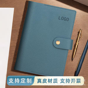 สมุดบันทึกหนัง Moli แบบใส่กระดาษไดอารี่ 80 กรัม กระดาษดาหลิน พกพาสะดวก สำหรับธุรกิจและสำนักงาน พร้อมบริการพิมพ์โลโก้ตามสั่ง - Product Image 3