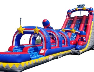 Xinyue gigante al aire libre inflable doble tobogán de agua <span class=keywords><strong>piscina</strong></span> <span class=keywords><strong>casa</strong></span> hinchable PVC/tela fácil instalación para niños adultos <span class=keywords><strong>Alquiler</strong></span> de fiestas - Product Image 1