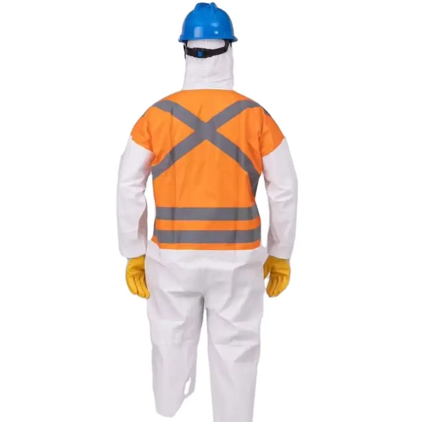 Disposable Non Woven High Visibility Coverall Similar to Tyvek 500HV