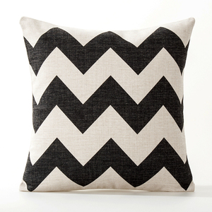 En gros simple style taie d'oreiller en lin imprimé housse de coussin canapé décoration - Product Image 4