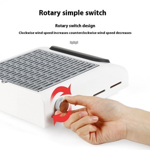 Nuevo Producto: Aspiradora de Polvo para Uñas de 80W, Aspiradora Profesional de Bajo Ruido para Polvo de Uñas, Filtro de Polvo, Equipo para Uñas - Product Image 2
