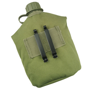 Free sample Hiking Canteen Kit: Four Pieces of 1000ml Stainless Steel Stove Bottle <b>Cup</b> Set with <b>Cover</b> Bag - Product Image 2