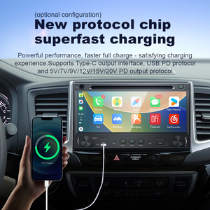 Tùy chỉnh có sẵn đôi DIN không dây Carplay & Android Auto Car Stereo DVD/CD máy nghe nhạc AM/FM/DSP/Bluetooth - Product Image 3