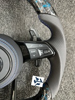 Volant en fibre de carbone pour Volkswagen VW Golf MK7 7.5 GTI GTD GTE R 2013-2020 Polo GTI Tiguan Passat DSG