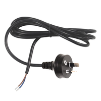 Prise standard australienne à 3 broches 10A 250V câbles d'alimentation cordons d'alimentation ca électriques pour ordinateur appareil ménager fil ouvert