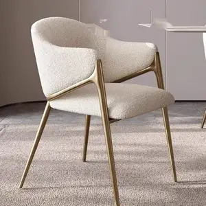 Cadeira de jantar de veludo cadeira de jantar em couro conjunto de móveis para sala de jantar cadeira de braço móveis para casa