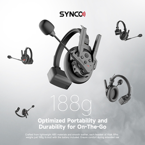 Sistema de Comunicación Inalámbrico Full-duplex Synco Xtalk X9 X13 2.4g, Auriculares, Dispositivo de Comunicación Montado en la Cabeza Xtalk - Product Image 3