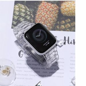 <span class=keywords><strong>Bracelet</strong></span> en résine pour <span class=keywords><strong>Apple</strong></span> <span class=keywords><strong>Watch</strong></span> 7 6 5 4 42mm 38mm <span class=keywords><strong>Bracelet</strong></span> <span class=keywords><strong>Transparent</strong></span> pour iWatch série 44mm 40mm - Product Image 2