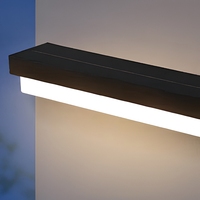 Lampu Dinding Luar Ruangan Sensor Gerak Tenaga Surya MSBN Tahan Air untuk Teras, Gerbang, dan Pintu Masuk
