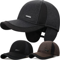 Gorra de Béisbol Deportiva Clásica de Lana Marrón de 6 Paneles para Hombre, Cómoda para Uso Diario, con Hebilla Metálica Ajustable