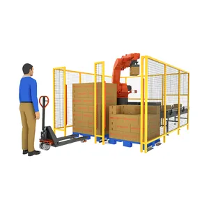 Plastic Krat Stapelaar Pallet Robot Automatische Kartonnen Doos Palletiseermachine