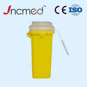 Caja de seguridad desechable para objetos punzocortantes de 2L, para jeringas, caja para jeringas de diabéticos, amarilla, para el hogar, contenedor de objetos punzocortantes de 2L - Product Image 1