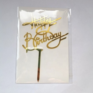 Gran oferta <span class=keywords><strong>de</strong></span> adornos acrílicos para pasteles, números decorativos <span class=keywords><strong>de</strong></span> feliz cumpleaños para fiestas, accesorios para pasteles - Product Image 4