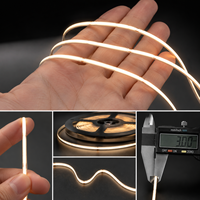 Bande lumineuse LED flexible COB sans points, ruban linéaire haute densité pour la décoration murale intérieure et architecturale de la maison