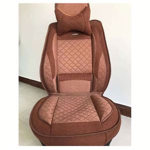 ชุดหุ้มเบาะรถยนต์ 5 ชิ้น ยี่ห้อ Tonghui Luxury Flax Cloth ผ้าลินินคุณภาพสูง ทนทาน ใช้ได้กับรถยนต์ทั่วไป พร้อมการรับประกัน 1 ปี แสงผ่านได้ 5% - Product Image 5
