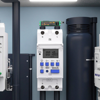Nouveau Type Din Rail monophasé minuterie numérique relais 7 jours Programmable AC 220V/230V/12V/24V/48V 16A haute puissance scellé