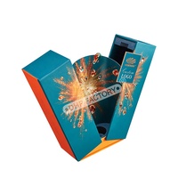 Elegante Ocultar Papel texturizado magnético Aceite de oliva Vino y caja de whisky Embalaje 750 ml Papel rígido para licor