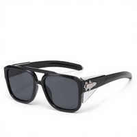 Nouvelles Lunettes de Soleil de Sport à Double Pont UV400 Monture Complète Protection Totale Style Européen et Américain Tendance Homme Femme