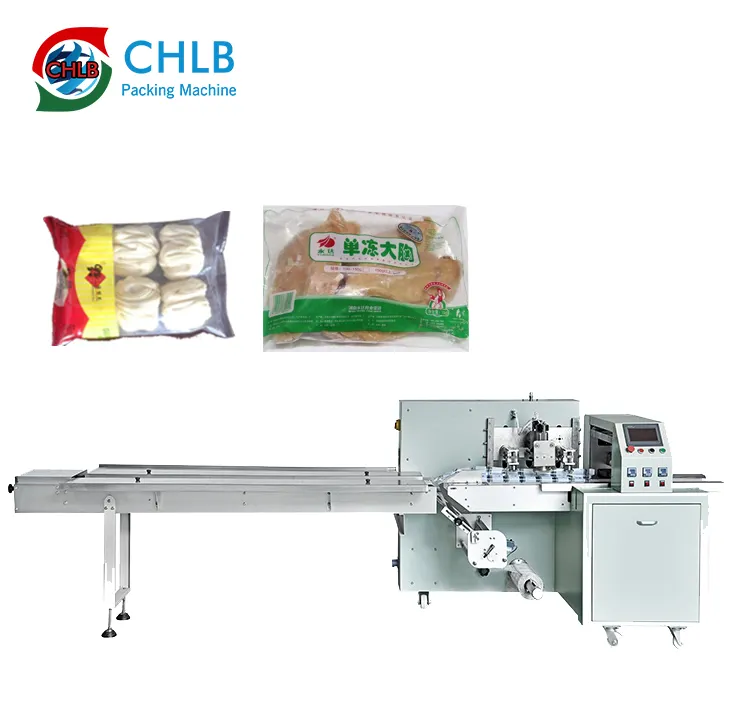 पकौड़ी खड़ी तकिया बैग पैकेजिंग मशीन जमे हुए भोजन रोटी फल मांस पैकिंग मशीनरी