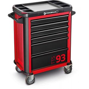 STAHLWILLE - 81200155 Carro de taller con 6 cajones, rojo - EAN 4018754333080 CARROS DE TRABAJO MÓVILES GABINETES CON RODILLOS - Product Image 2