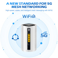 Router Industrial 5G OpenWRT Wi-Fi con SIM AX3000 Mbps Gigabit 4G de Doble Banda con 3 Puertos LAN RJ45 y Ranura para Tarjeta SIM
