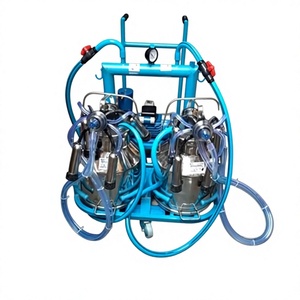Máquina de Ordeño Eléctrica Portátil con Bomba y Motor para Vacas y Cabras |   Carro de Acero Inoxidable de un Solo Compartimiento 220V para Equipos Lácteos - Product Image 2