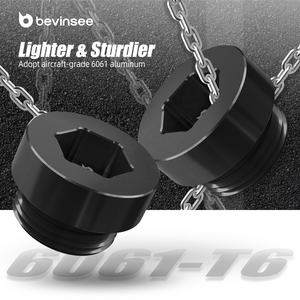 BEVINSEE 1x Bouchon de <span class=keywords><strong>vidange</strong></span> de différentiel arrière avec joint d'étanchéité en aluminium pour transmission automatique <span class=keywords><strong>BMW</strong></span> E46 E90 E39 E60 Z3 Z4 # 33117525064 - Product Image 5