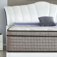 Matelas hybride confortable en mousse à mémoire de forme Queen King avec ressorts ensachés, base en mousse, fermeté moyenne, 30 cm d'épaisseur, 10 ans d'assurance, école, hôtel