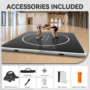 Pliable Portable Oem <span class=keywords><strong>Gonflable</strong></span> Tapis De Lutte Gymnastique Anti-dérapant <span class=keywords><strong>Piste</strong></span> D'air <span class=keywords><strong>3m</strong></span> X <span class=keywords><strong>3m</strong></span> Pvc pour Jiu Jitsu Bjj Mma Judo Formation - Product Image 4