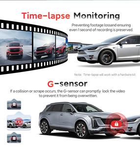 VIEVGUARB <span class=keywords><strong>HS55</strong></span> Dashcam mit Nachtsicht, G-Sensor, Parküberwachung, Schleifenaufnahme, App-Steuerung, 1080P WiFi, 4-Kanal, Touchscreen - Product Image 4