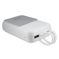 Powerbank-Fabrik Kabellose Magnetische Powerbank 5000mAh 10000mAh Eingebautes 2-in-1-Kabel Schnellladung Powerbank