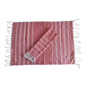 منشفة شاي مستدامة مصنوعة من القطن 100٪ مع شراشيب، منسوجة ومضادة للبكتيريا ومطبوعة حسب الطلب - Product Image 3