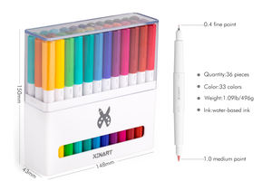 <span class=keywords><strong>Stylos</strong></span> Xinart pour <span class=keywords><strong>Cricut</strong></span> Maker3/Maker/Explore 3/Air 2/Air Writing Drawing Colorful Dual Tip Marker Pens 0.4 + 1.0 Tips - Product Image 2