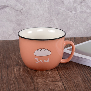 Tazza in ceramica di latte tazza di <span class=keywords><strong>caffè</strong></span> creativa tazza tazza da <span class=keywords><strong>caffè</strong></span> a bocca larga per la colazione supporta la tazza colorata di personalizzazione del Logo in piccoli lotti - Product Image 4