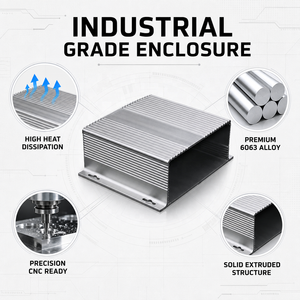 Aluminum Project <b>Box</b> for Electronics Aluminum Case <b>Metal</b> Project <b>Box</b> Enclosure for PCB Instrument Small Aluminum <b>Box</b> Project <b>Box</b> - Product Image 2