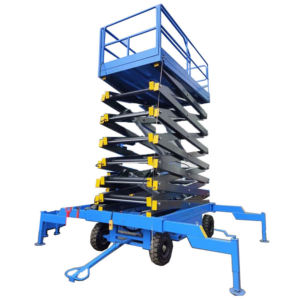 Plataforma Elevadora de Tijera Eléctrica de 4m 6m 8m <span class=keywords><strong>10m</strong></span> 12m 14m para Almacén, 220v 380v, Remolcable, Portátil, Plataforma de Trabajo Aérea Hidráulica - Product Image 1