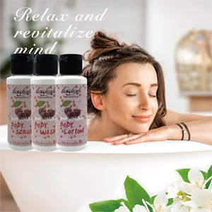My logo Wholesale Luxury Body Care Spa Kit 3in1 Body Wash and Lotion Set Brightening Niacinamide Shower Gel Wholesale - Product Image 3