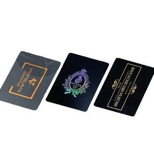 Luxury Custom Embossed Business <b>Card</b> PVC VIP Plastic <b>Gold</b> Silver Foil Names Numbers Silk Screen Printed High Plastic Printing - Product Image 1