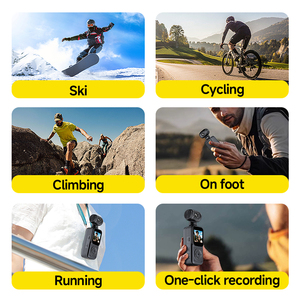 Caméra sport pour l'aventure en plein air, vidéo et audio, mini vlog avec 180° Objectif rotatif, caméra de poche avec écran de voyage de 1,5 pouce, résolution [indique la résolution] - Product Image 3