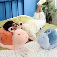 Peluche personnalisée super douce brodée en forme d'escargot, 20 cm, jouet en peluche avec rembourrage en coton PP pour enfants, anti-stress, unisexe