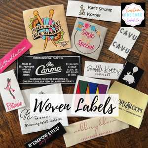 <span class=keywords><strong>Etichette</strong></span> per Abbigliamento di Lusso in Tessuto di Cotone con Logo del Marchio Personalizzato, Tessute ad Alta Densità con Piega alle Estremità da Cucire - Product Image 2