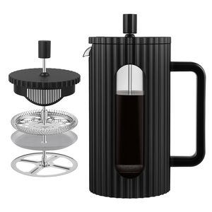 Cafetière à piston, <span class=keywords><strong>carafe</strong></span> <span class=keywords><strong>en</strong></span> <span class=keywords><strong>verre</strong></span> borosilicate résistant à la chaleur, cafetière/théière, mousseur à café, 1000ML & 34OZ - Product Image 2
