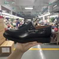 Mocassins à pampilles en cuir de veau véritable pour hommes, à enfiler, avec soutien de la voûte plantaire, respirants, semelle en caoutchouc antidérapante, confortables, solides, pour le bureau