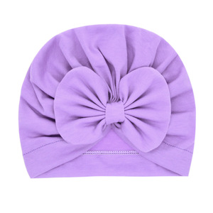 2024 nuovo bambino <span class=keywords><strong>neonato</strong></span> carino fiocco cappello in tinta unita bambino bambino ragazzo ragazza morbido cotone autunno cappelli di moda Hot design cappellini - Product Image 2