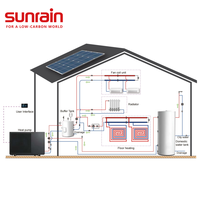 Bomba de Calor Sunrain de 6KW, 8KW, 12KW y 18KW, R290, Inverter DC, para Calefacción de Viviendas, Bomba de Calor de Aire, Tepelne Cerpadlo