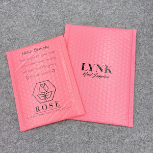Custom Eco Friendly <strong>Recycled</strong> Large Shipping Pink <strong>Bubble</strong> Mailer 8.5*12 Poly <strong>Wrap</strong> With Logo Design Padded Envelopes Mailing Bags - Product Image 2