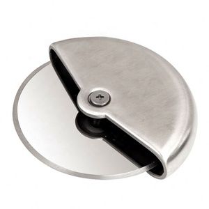 Couteau à découper à roue ronde en acier inoxydable, pour la <span class=keywords><strong>Pizza</strong></span> avec couvercle, accessoires de cuisson, <span class=keywords><strong>Roulette</strong></span>, pâte, trancheur à <span class=keywords><strong>Pizza</strong></span> - Product Image 1